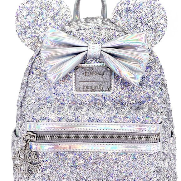 Loungefly Handbags - Disney Minnie Mouse Backpack Holographic Sequin